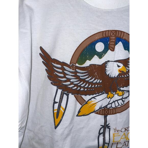 Vintage Eagle Shirt The Order Of The Eagle Billy Mills Shirt Native American XL - Picture 3 of 10